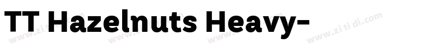 TT Hazelnuts Heavy字体转换